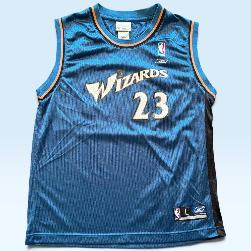 Washington Wizards Jersey Boys Large NBA Basketball Michael Jordan 23 Reebok